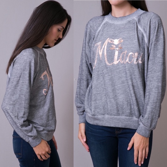 Wildfox Miaou Pullover Sweatshirt - Picture 2 of 7